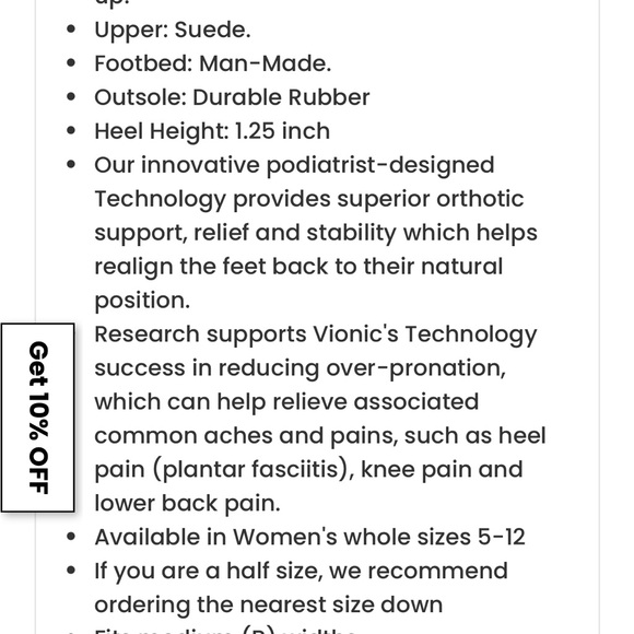 Vionic grey Nubuck tennies in grey Size 10 - Picture 3 of 7